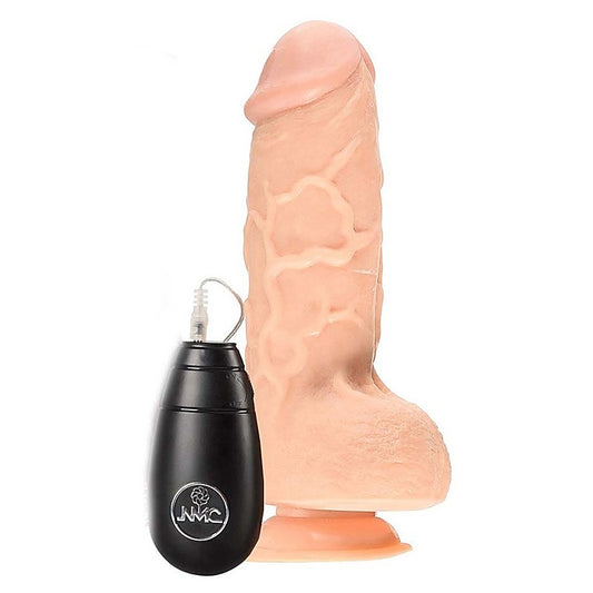 Huge Zone 10 Inch Vibrating Short Tipped Dong