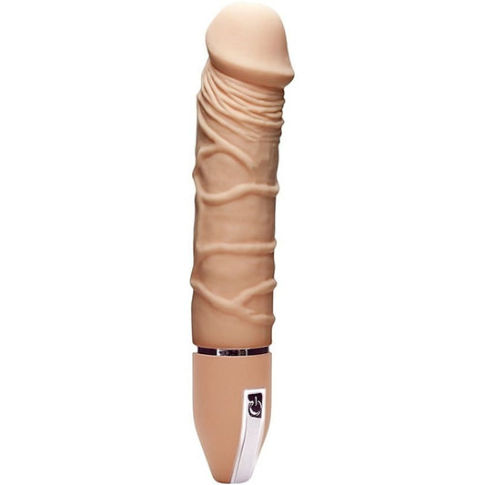 Infinite Desire 7" Silicone Vibrator with 10 Rhythms Flesh - Realistic Dildos