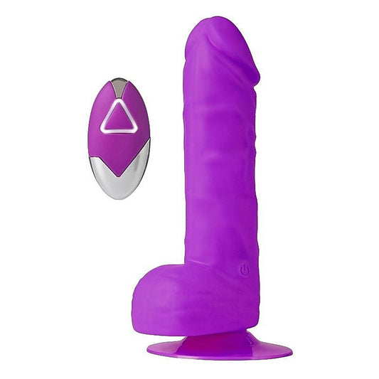 Wireless Silicone 7" Penis Shaped Vibrator with Remote - Realistic Dildos
