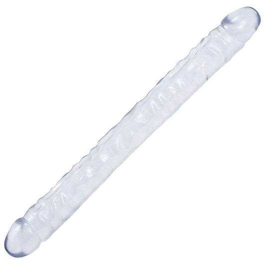 Crystal Jellies 18 Double Dong Clear - Realistic Dildos