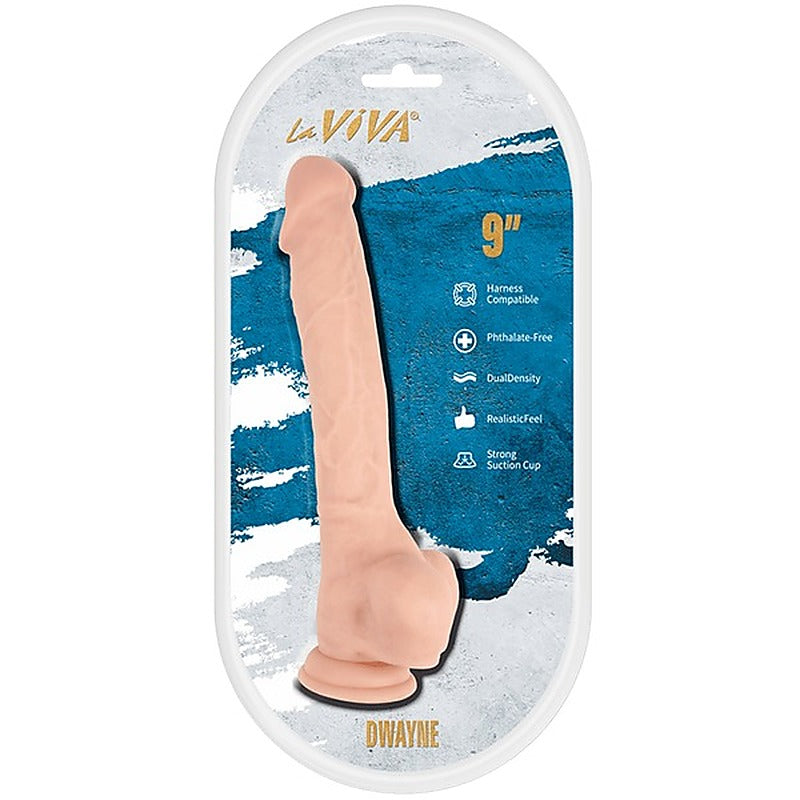 Dwayne 9 Inches Suction Cup Realistic Dildo by La Viva - Realistic Dildos