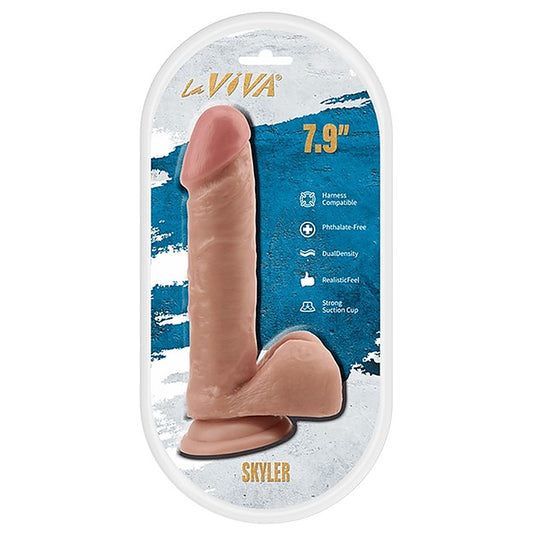 La Viva Skyler 7.9 Inches Realistic Looking Dildo Flesh