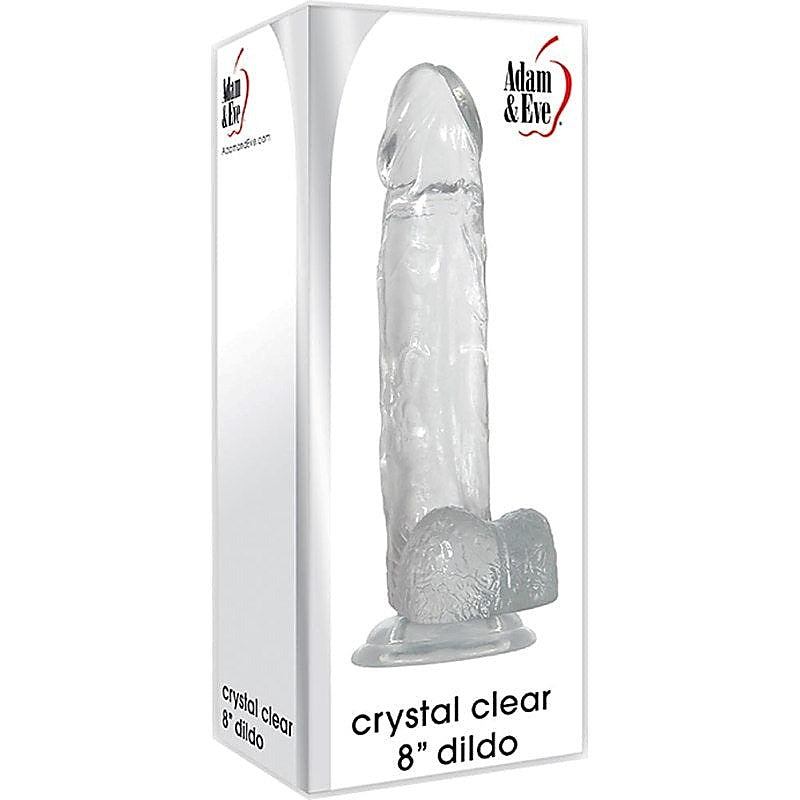 Crystal Clear 8 inch Dildo by Adam & Eve Sextoys - Realistic Dildos