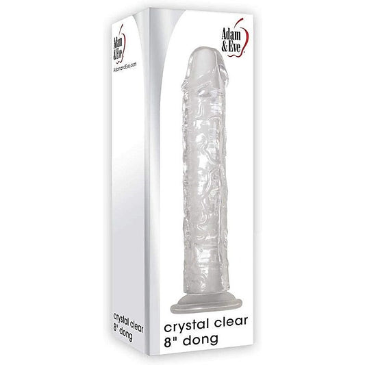 Adam and Eve Crystal Clear 8 inch Dong - Realistic Dildos