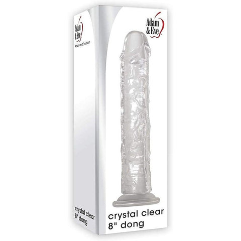 Premium Crystal Clear 8 inch Dong by Adam & Eve - Realistic Dildos