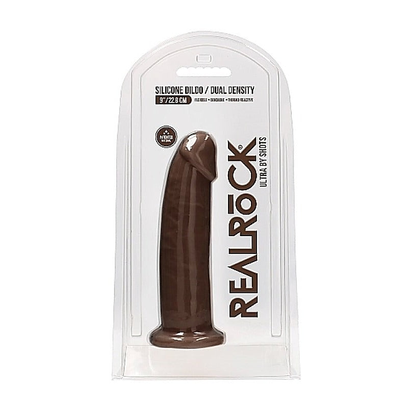 Realrock Ultra Silicone Dildo Brown - Realistic Dildos