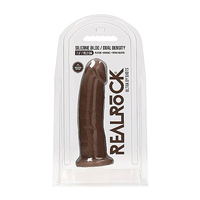 Realrock Ultra Silicone Dildo Brown - Realistic Dildos