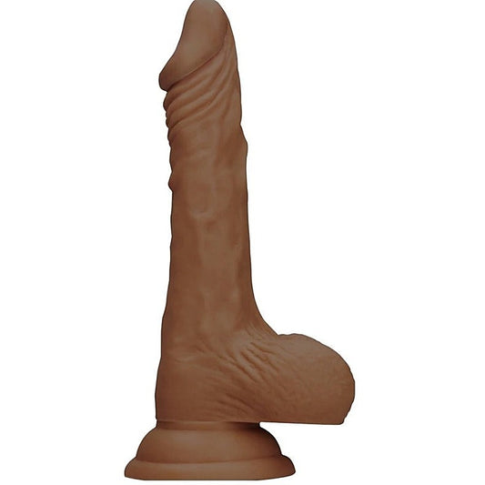 Realrock Skin Dildo with Balls Brown