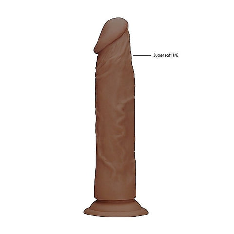 Realrock Skin Dildo Brown by Shots Toys - Realistic Dildos