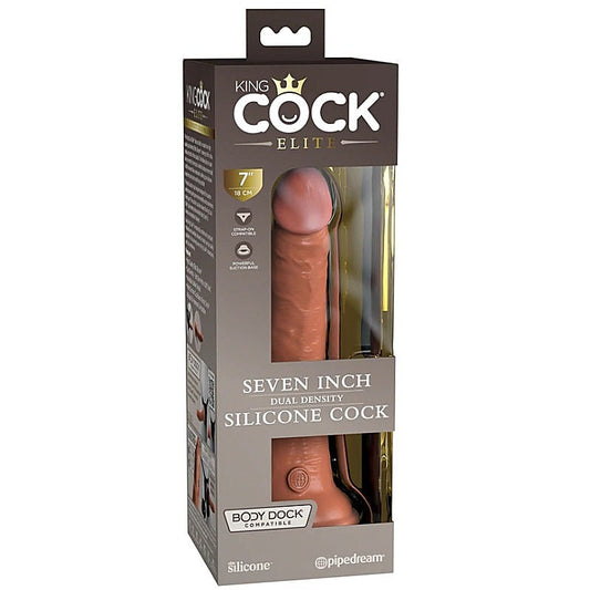 King Cock Elite Dual Density Silicone Cock Tan - Realistic Dildos