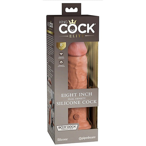 King Cock Elite Dual Density Silicone Cock Tan - Realistic Dildos