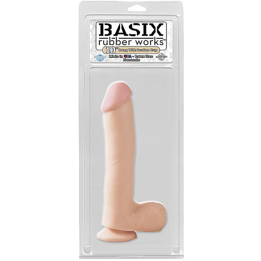 Pipedream Basix 10 Inch Suction Cup Realistic Dildo - Realistic Dildos