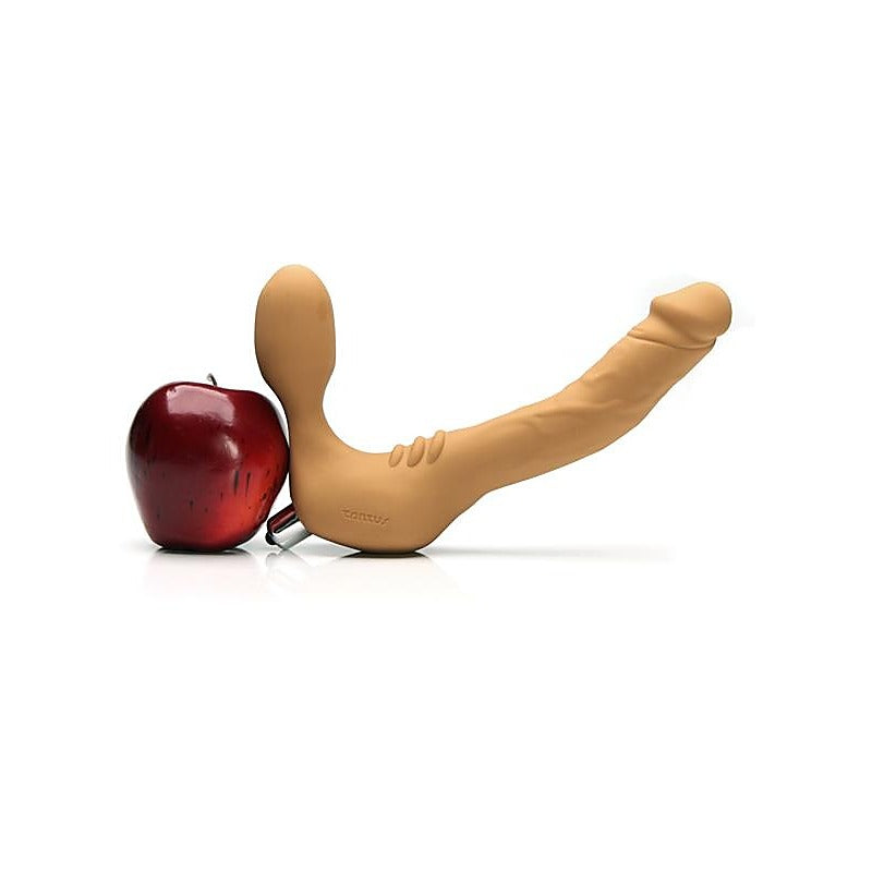 Real Strapless Slim Vibrating Double Dildo by Tantus - Vibrating Dildos