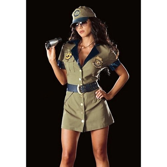 Sultry Cop Costume - Seductive Border Babe Outfit - Fancy Dress Ups
