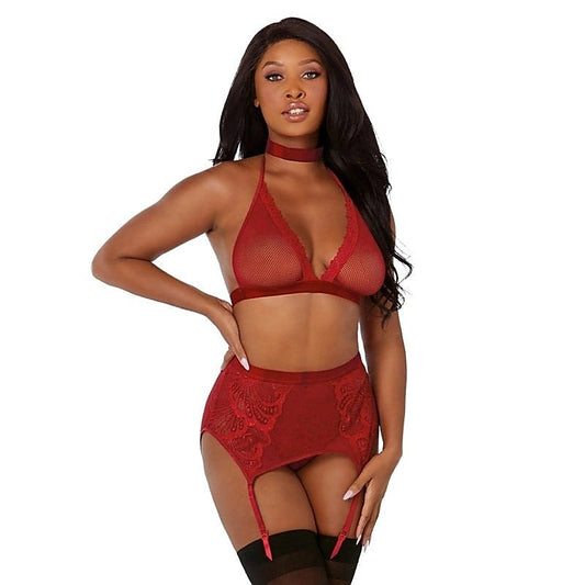 Captivating Elegance - Dream Girl Bralette Garterbelt Collection - Bras and Bra Sets