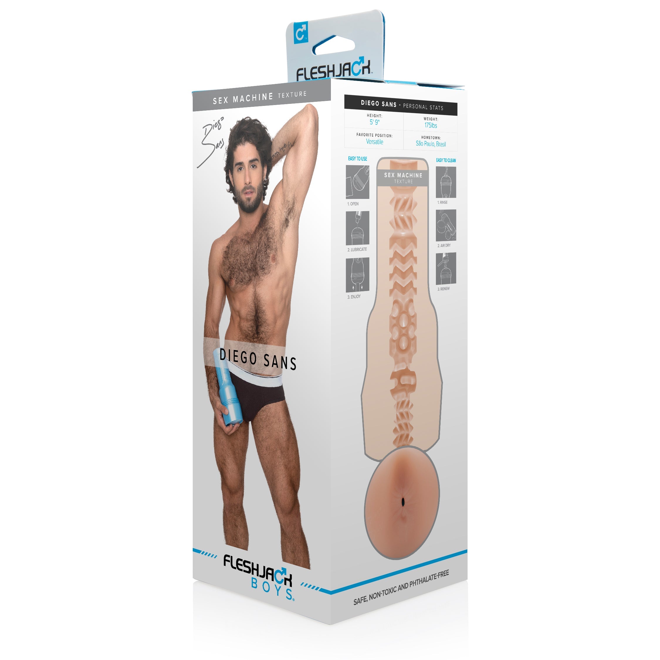 FleshJack Boys Diego Sans Sex Machine Mens Stroker Masturbators and Strokers