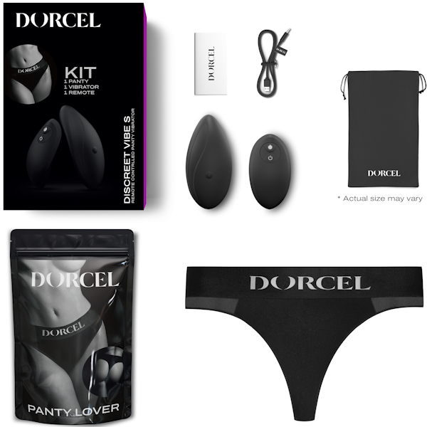 Marc DORCEL Discreet 10 Functions Panty Vibrator Black Remote Control Vibrators