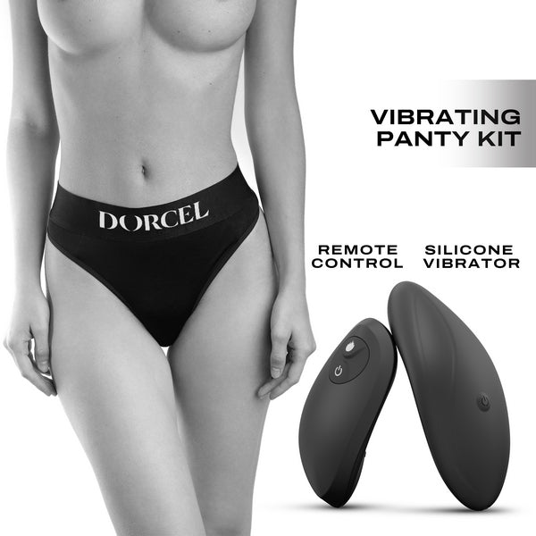 Marc DORCEL Discreet 10 Functions Panty Vibrator Black Large Remote Control Vibrators