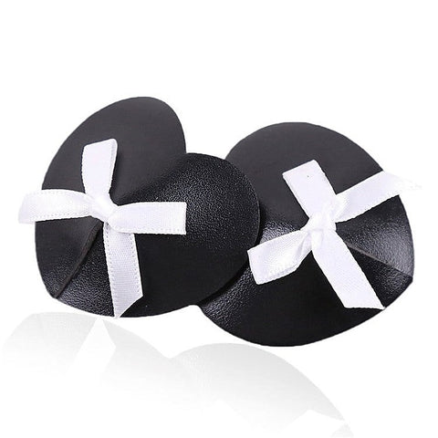 Black Heart White Box Nipple Pasties by Ella Bidoe - Fancy Dress Ups
