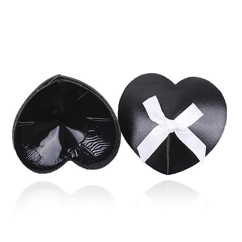 Black Heart White Box Nipple Pasties by Ella Bidoe - Fancy Dress Ups