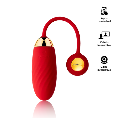 Svakom Ella Neo Interactive App Controlled Love Egg Massager - Remote Control Vibrators