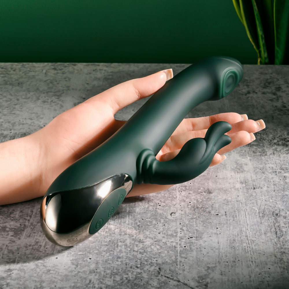 Evolved RABBIT TAP TAP Vibrating Rabbit Massager Green Rabbit Vibrators