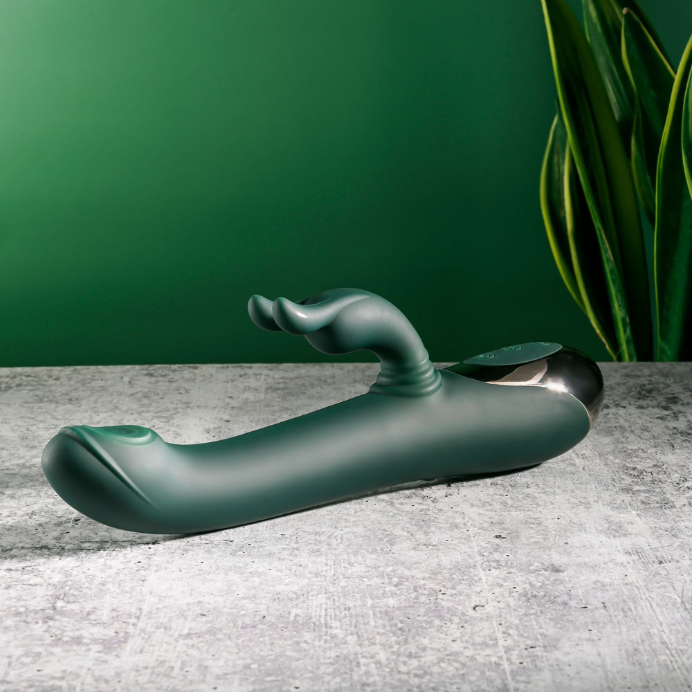 Evolved RABBIT TAP TAP Vibrating Rabbit Massager Green Rabbit Vibrators