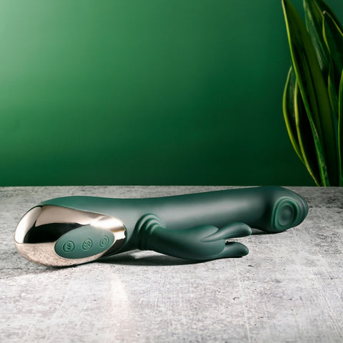 Evolved RABBIT TAP TAP Vibrating Rabbit Massager Green - Rabbit Vibrators