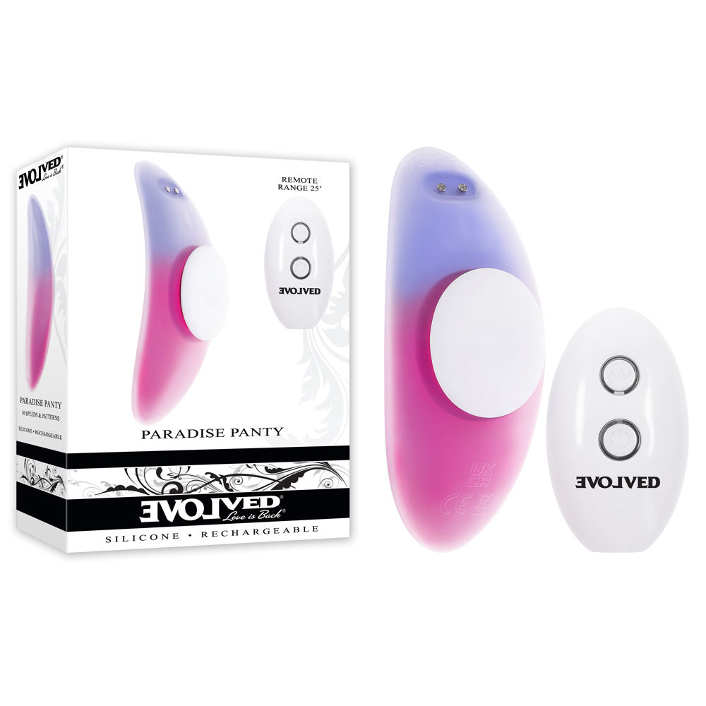 Evolved PARADISE Remote Control Panty Vibrator Pink/Purple Remote Control Vibrators