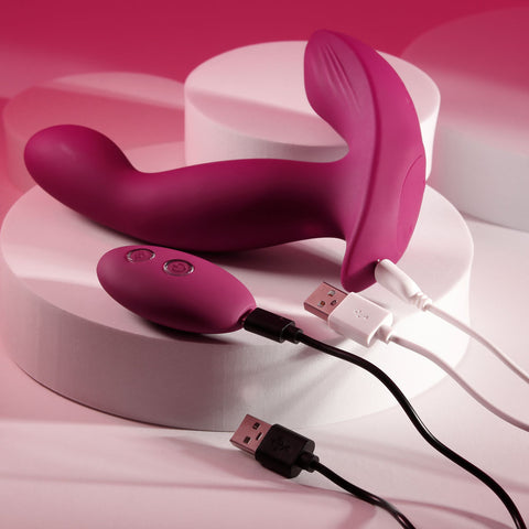 Evolved COME ON OVER G-Spot Vibrator Burgundy Red - G-Spot Vibrators