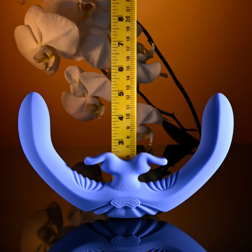 Evolved LOVEBIRDS Double Ended Rabbit Vibrator Purple Rabbit Vibrators