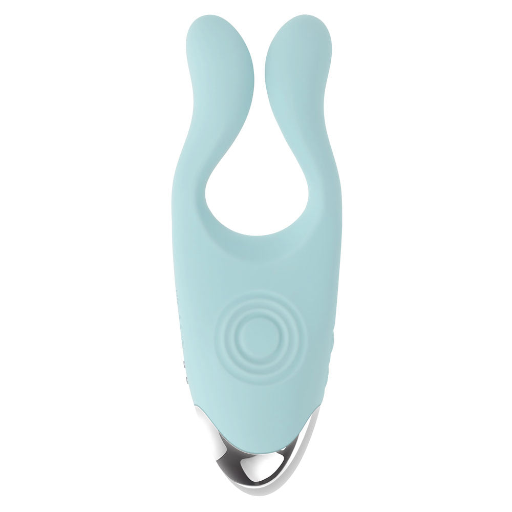Evolved COUPLES THERAPY Rechargeable Couples Vibrator Teal Sex Toys For Couples