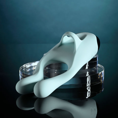 Evolved COUPLES THERAPY Rechargeable Couples Vibrator Teal - Sex Toys For Couples
