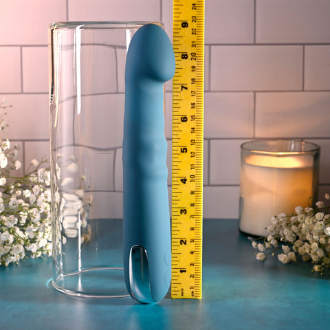 Evolved QUEEN OF ALL TRADES Thrusting Dildo Vibrator Blue - Vibrating Dildos