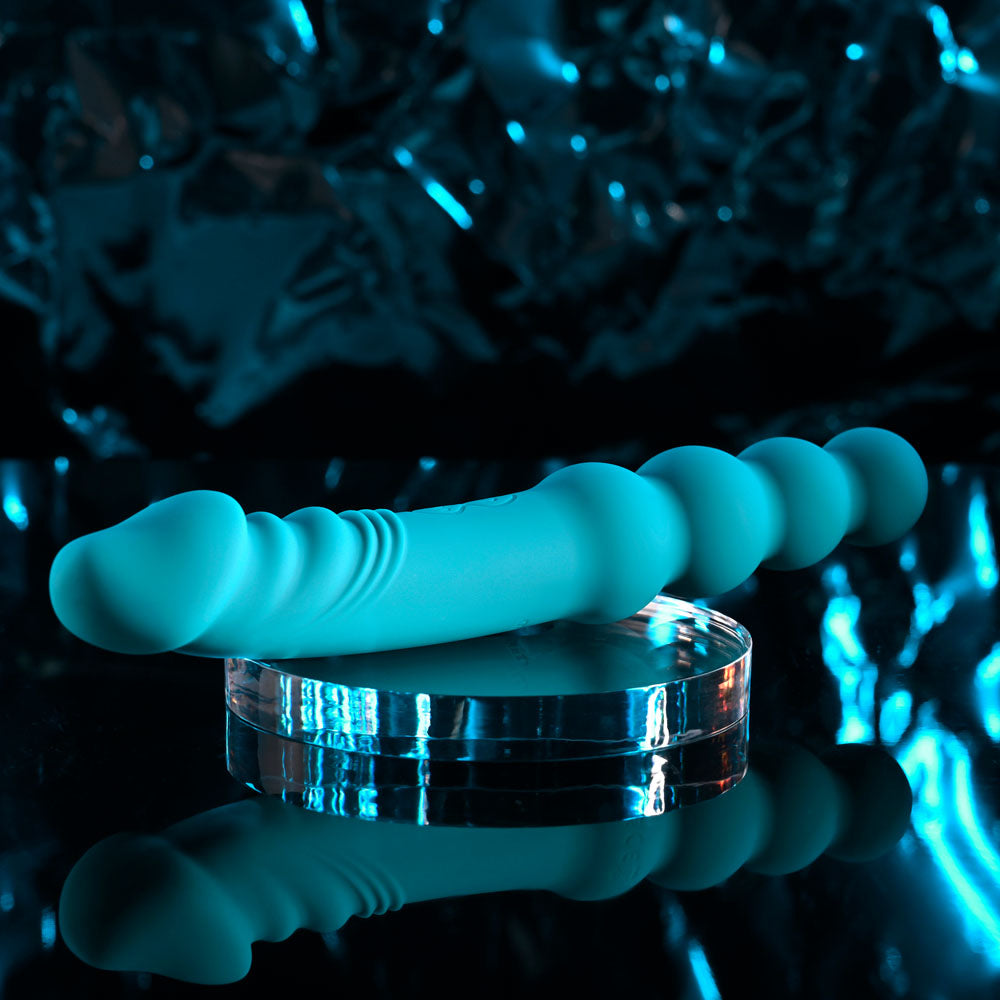 Evolved FLIP FLOP Dual Ended Vibrating Dildo Blue Vibrating Dildos