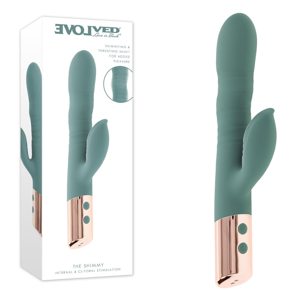 Evolved THE SHIMMY Rechargeable Thrusting Rabbit Vibrator Rabbit Vibrators