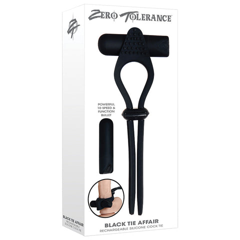 Zero Tolerance Black Tie Affair Vibrating Cock Ring - Cock Rings