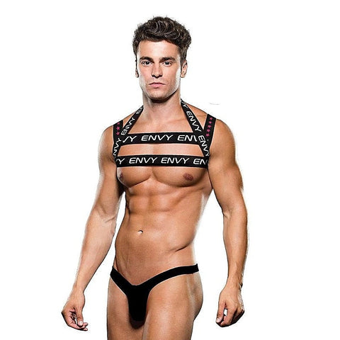 Premium Envy Logo Harness by Envy Menswear - His Fetish
