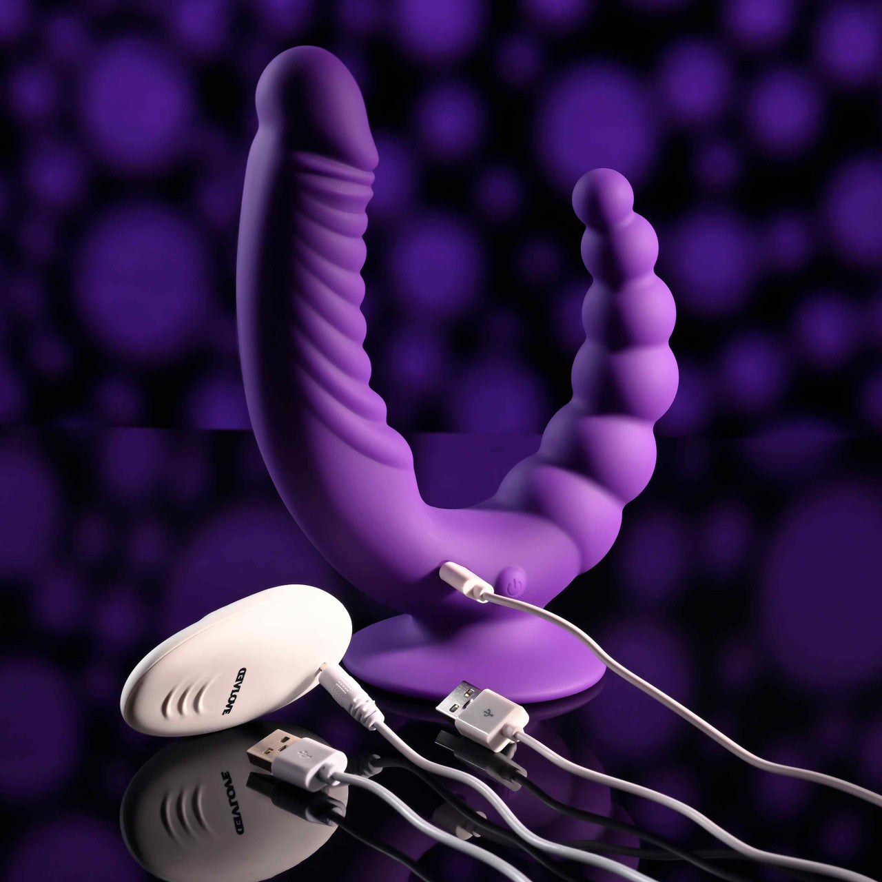 Evolved THE RIDER Double Ended Vibrator with Remote Remote Control Vibrators