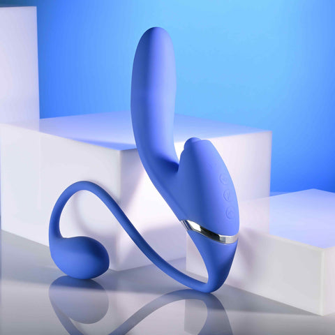 Evolved ALL IN USB Recahrgeable Triple Stimulating Vibrator - Rabbit Vibrators