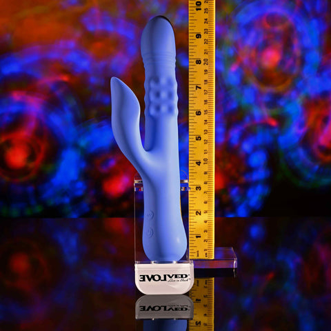 Evolved POP GOES THE O Thrusting & Bulging Rabbit Vibrator - Rabbit Vibrators