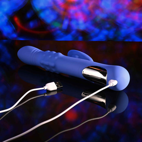 Evolved POP GOES THE O Thrusting & Bulging Rabbit Vibrator - Rabbit Vibrators