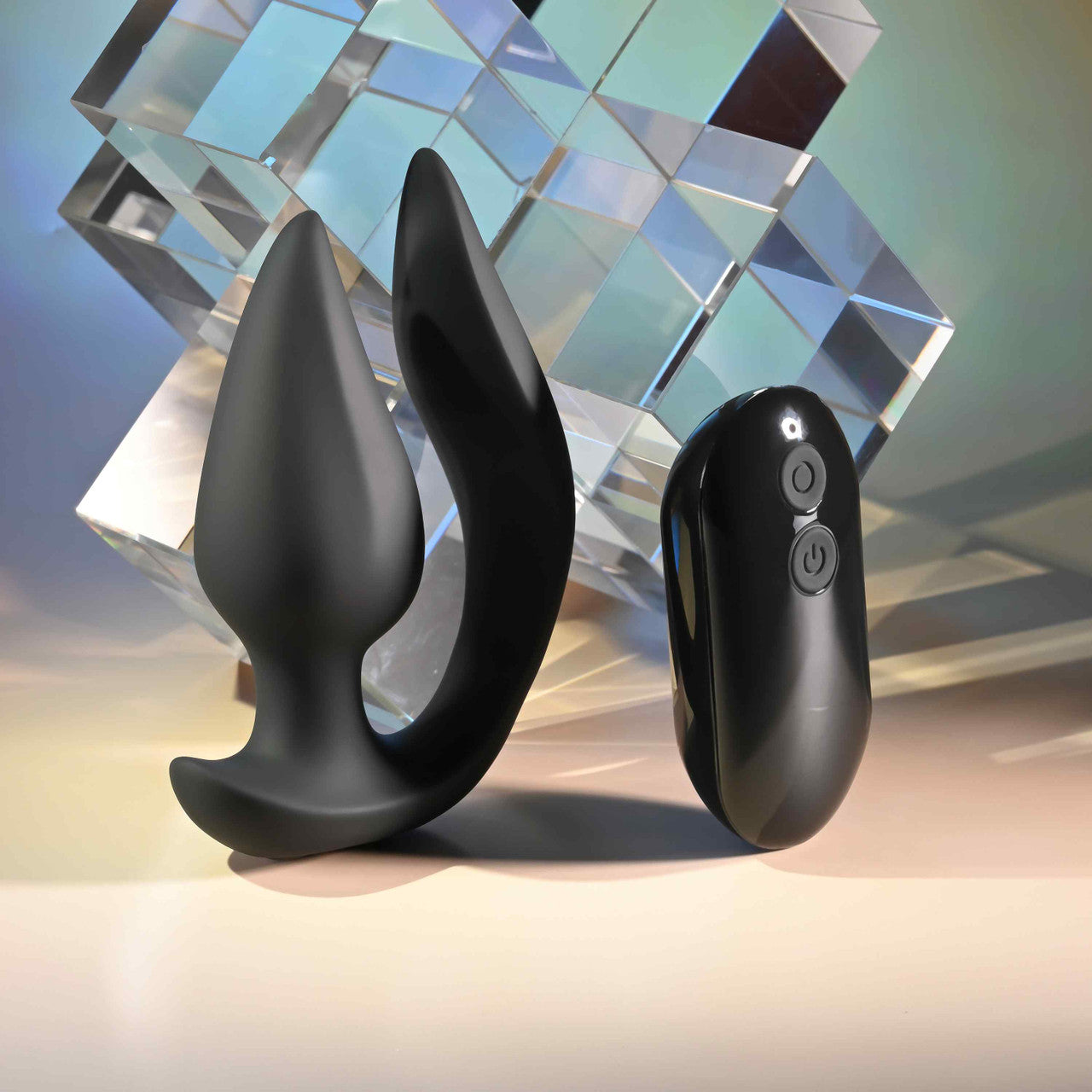 Evolved THE GENIE Rechargeable Vibrating Butt Plug Black Butt Plugs