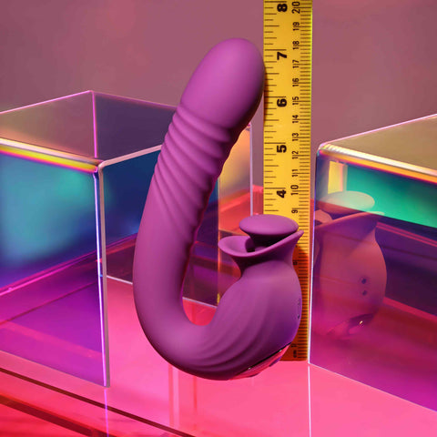 Evolved DEEP ECSTASY Thrusting and Tapping Clitoral Vibrator - Clit Ticklers and Pulsators