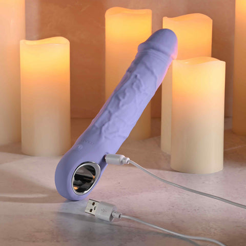 Evolved LARGE PURPLE FANTASY USB Rechargeable Vibrator - G-Spot Vibrators