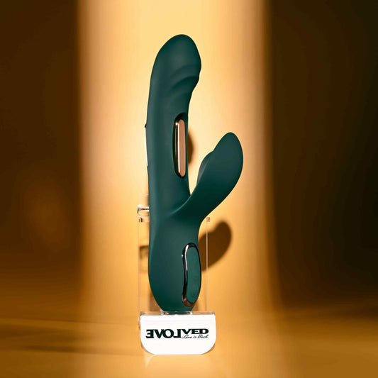 Evolved HEART OF GOLD USB Rechargeable Rabbit Massager - Rabbit Vibrators
