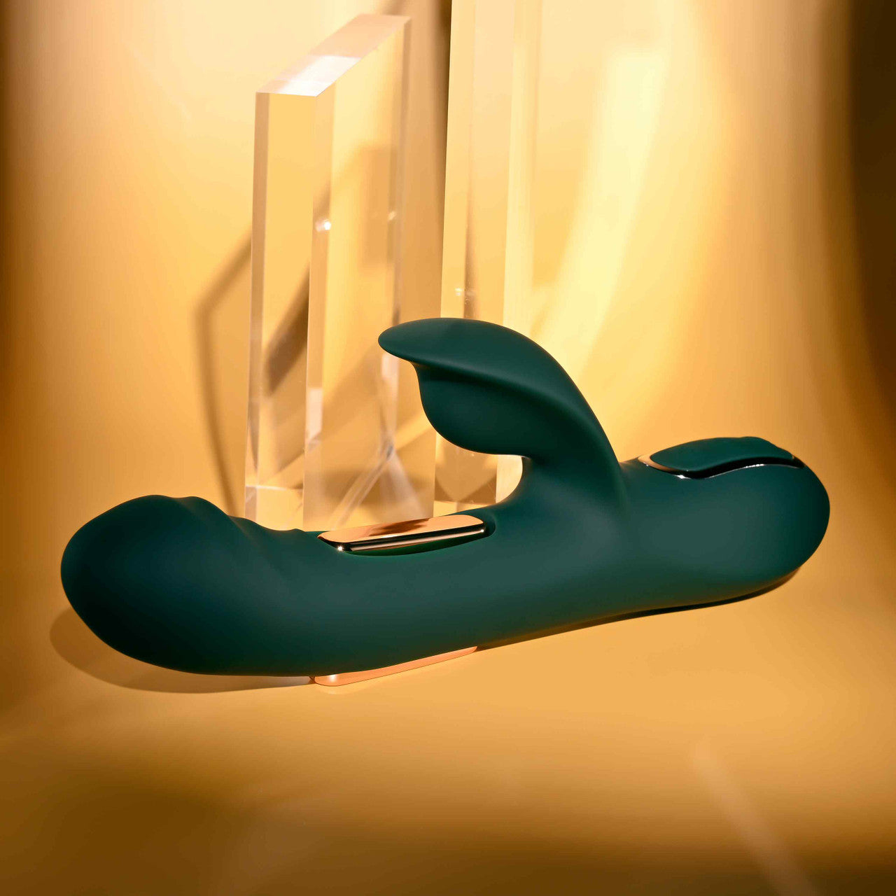 Evolved HEART OF GOLD USB Rechargeable Rabbit Massager - Rabbit Vibrators