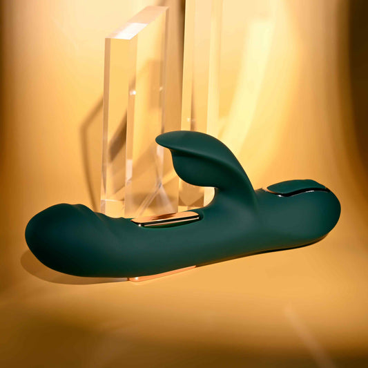 Evolved HEART OF GOLD USB Rechargeable Rabbit Massager - Rabbit Vibrators