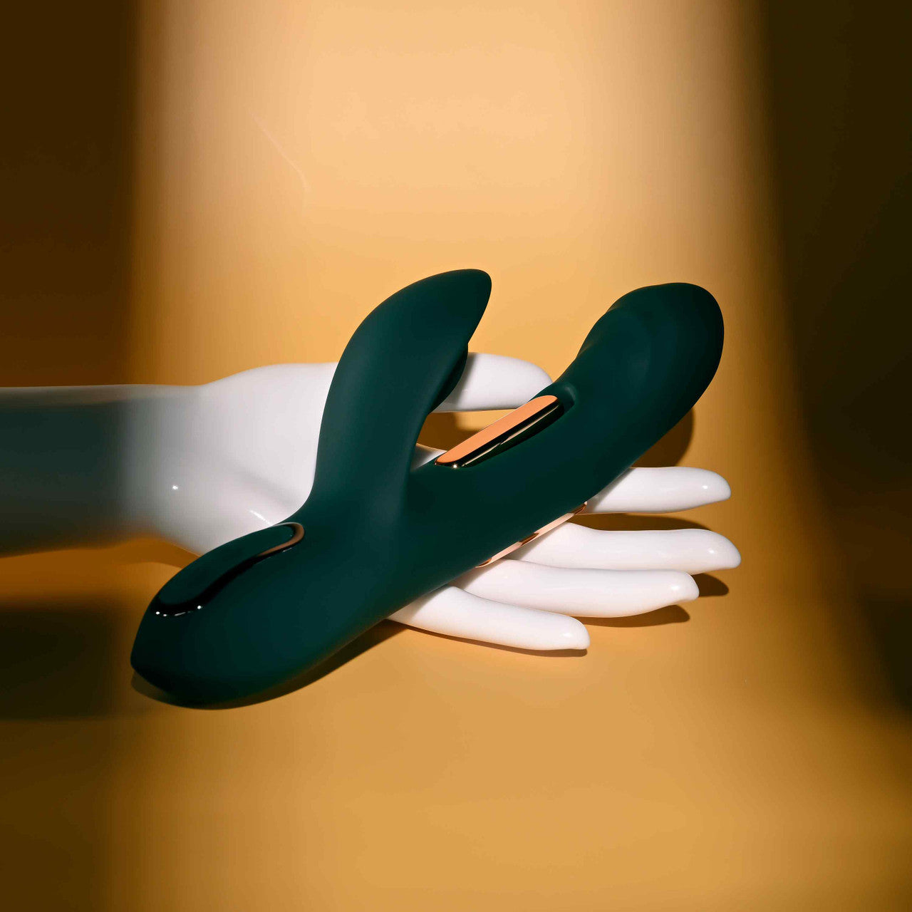 Evolved HEART OF GOLD USB Rechargeable Rabbit Massager - Rabbit Vibrators