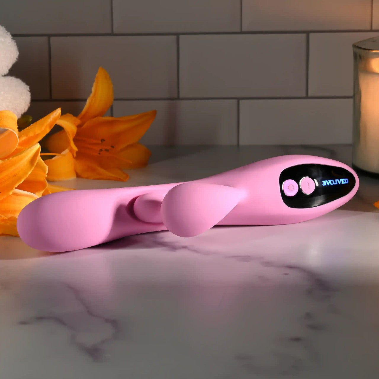 Evolved PUSH THE BUTTON Rabbit Vibrator with G-Spot Bud Rabbit Vibrators